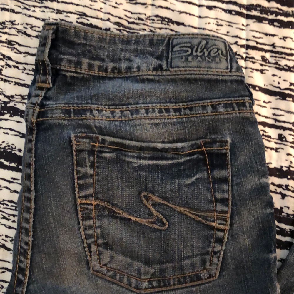 Silver Aiko Flare Jeans